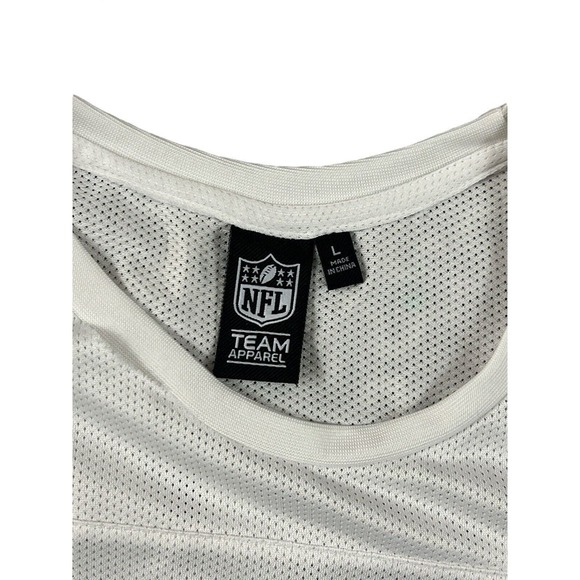 NFL Team Apparel Women Seattle Seahawks White Mesh T-Shirt‎ Sz L - Picture 5 of 7